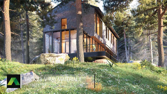 صد ترفند طلایی - ترفند شماره  23: Vray Material